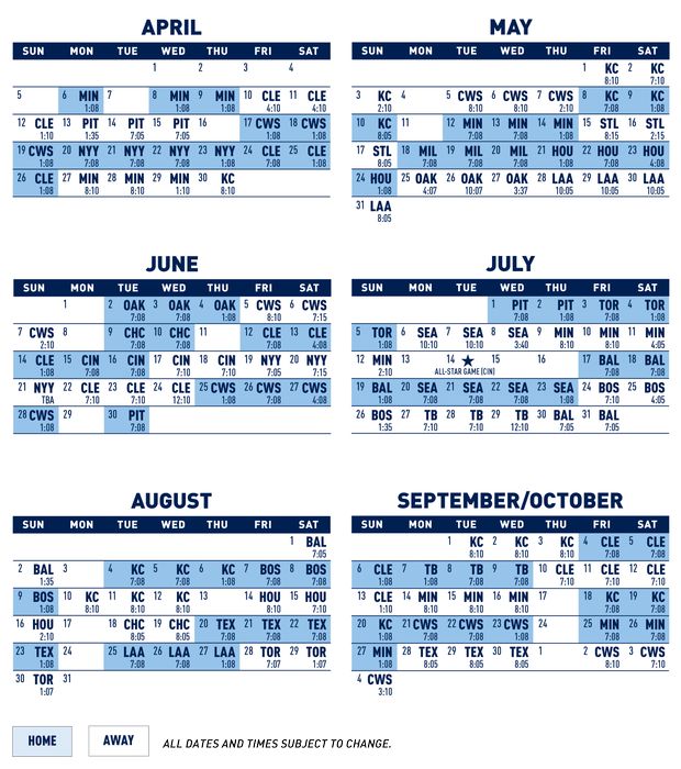 detroit tigers schedule 2019 printable – PrintableTemplates