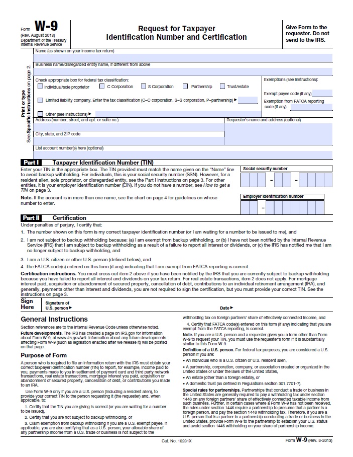 Washington W 9 Printable Form Printable Forms Free Online