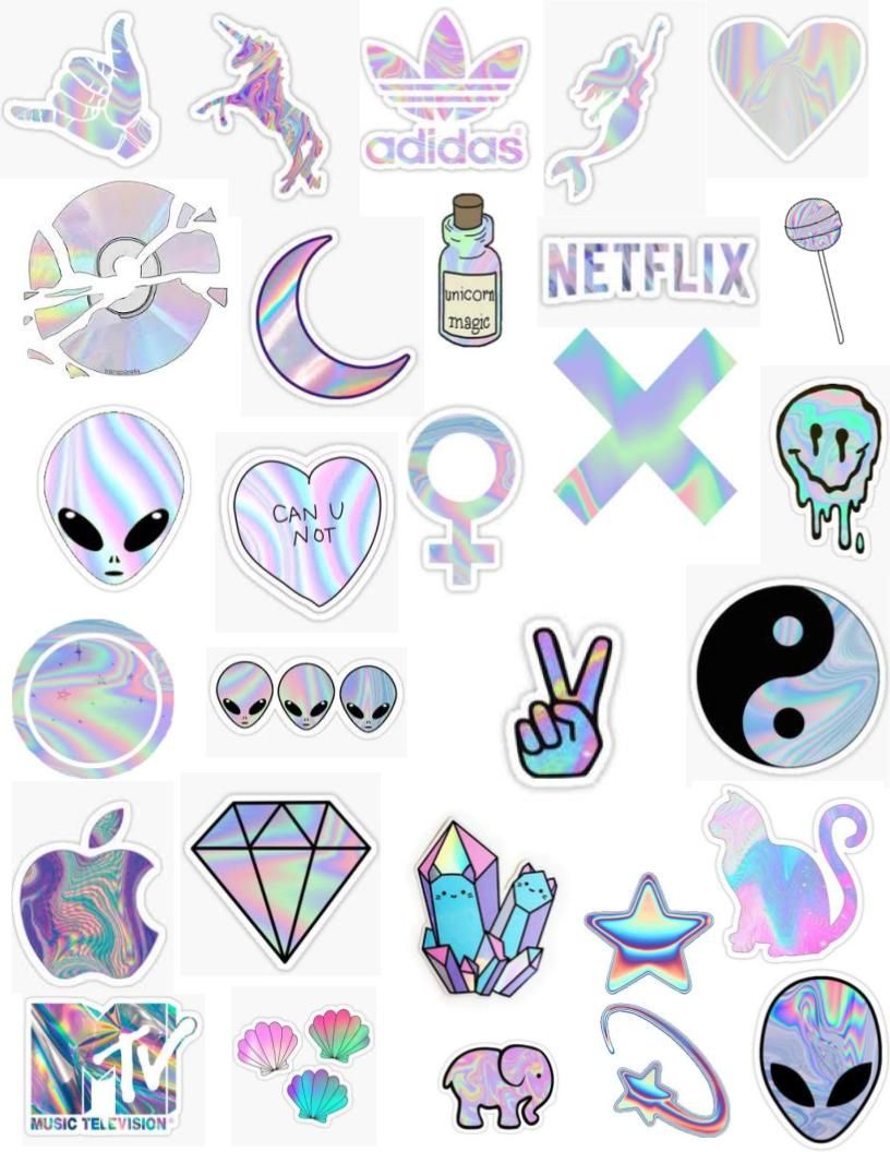 Cutout Aesthetic Stickers Printable