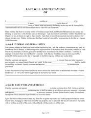 Printable Last Will And Testament Pa PrintableTemplates