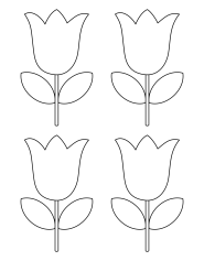 Tulip Template Printable PrintableTemplates