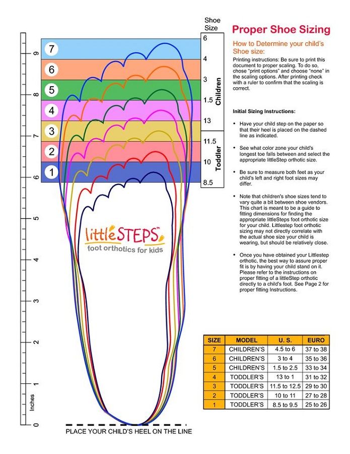 Foot Measure Chart Printable This Printable Shoe Sizing Guide Can Be ...