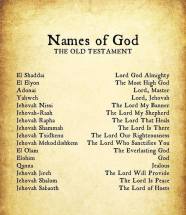 Names Of God Printable